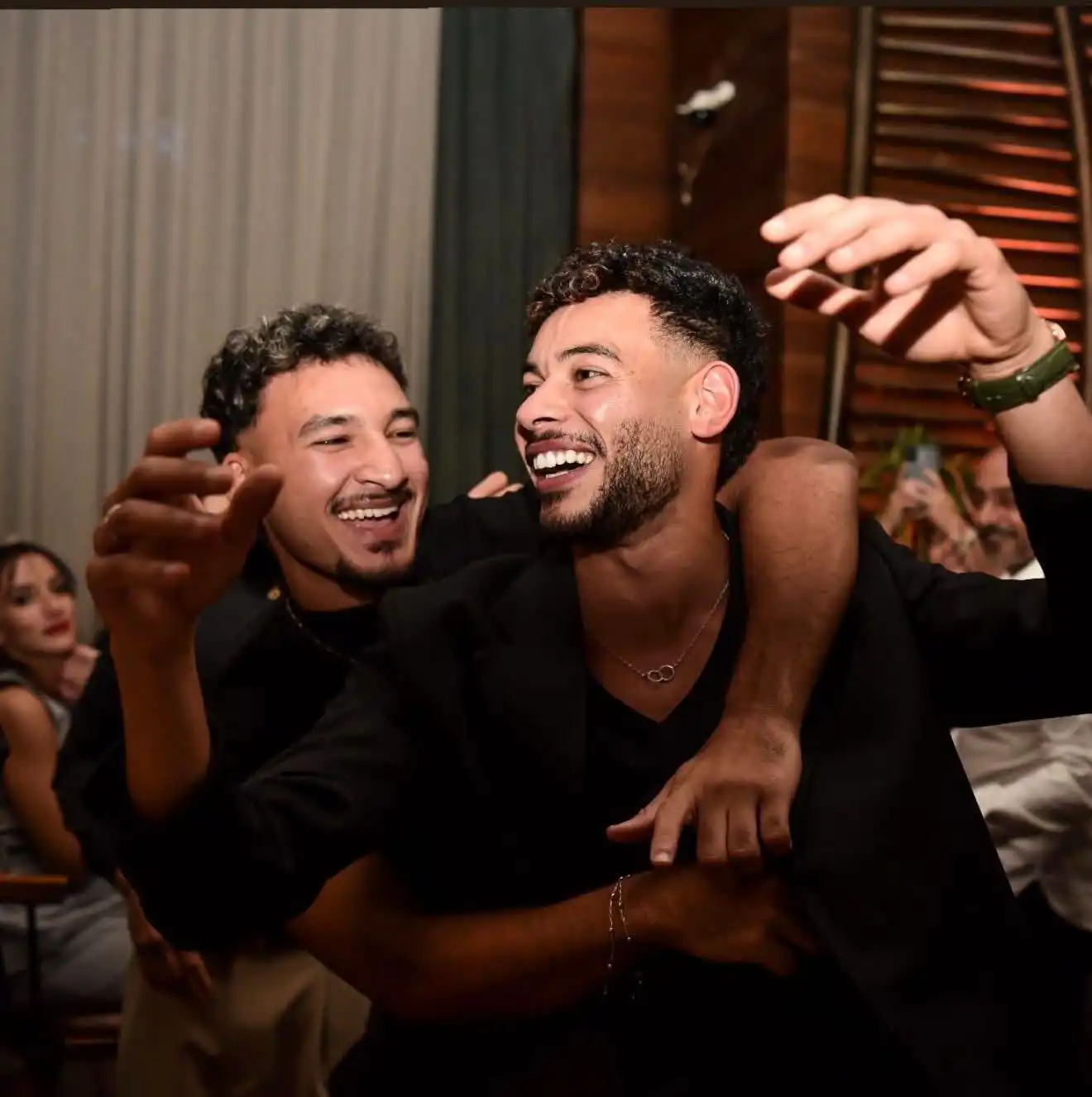 من حفل خطوبة نجم الزمالك دونجا
