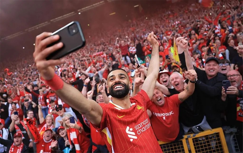 تعليق محمد صلاح ليلة التتويج أغلى سيلفي في الموسم اعرف أرقام تاريخية من تتويج ليفربول 2 محمد صلاح ليلة التتويج