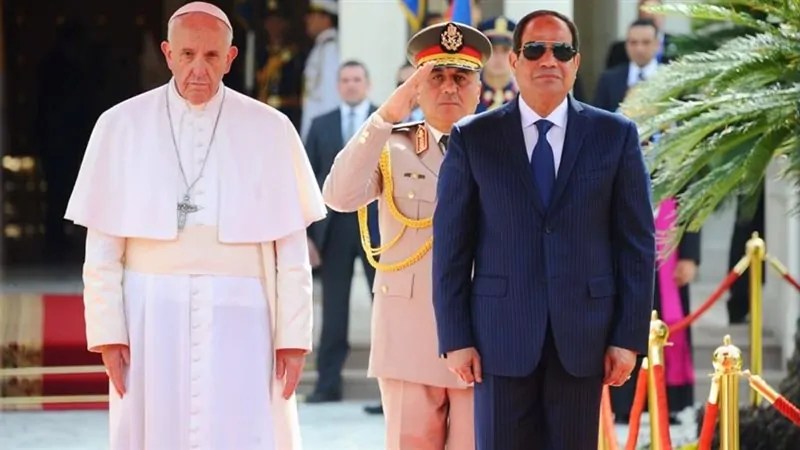علاقات متميزة بين البابا فرنسيس والرئيس السيسي رحيل بابا الإنسانية والسلام 2 الرئيس السيسي ينعى البابا فرنسيس