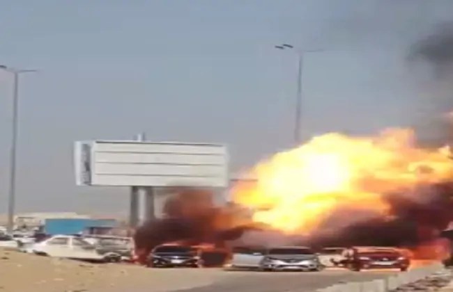 انفجار خط غاز اكتوبر