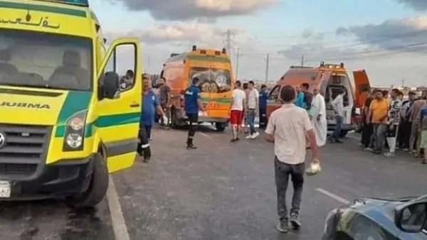 ننشر أول صور واسماء حادث طريق العلمين وادى النطرون ضحايا لقمة العيش مصرع 7 عمال وإصابة 9 آخرين 3 حادث طريق العلمين