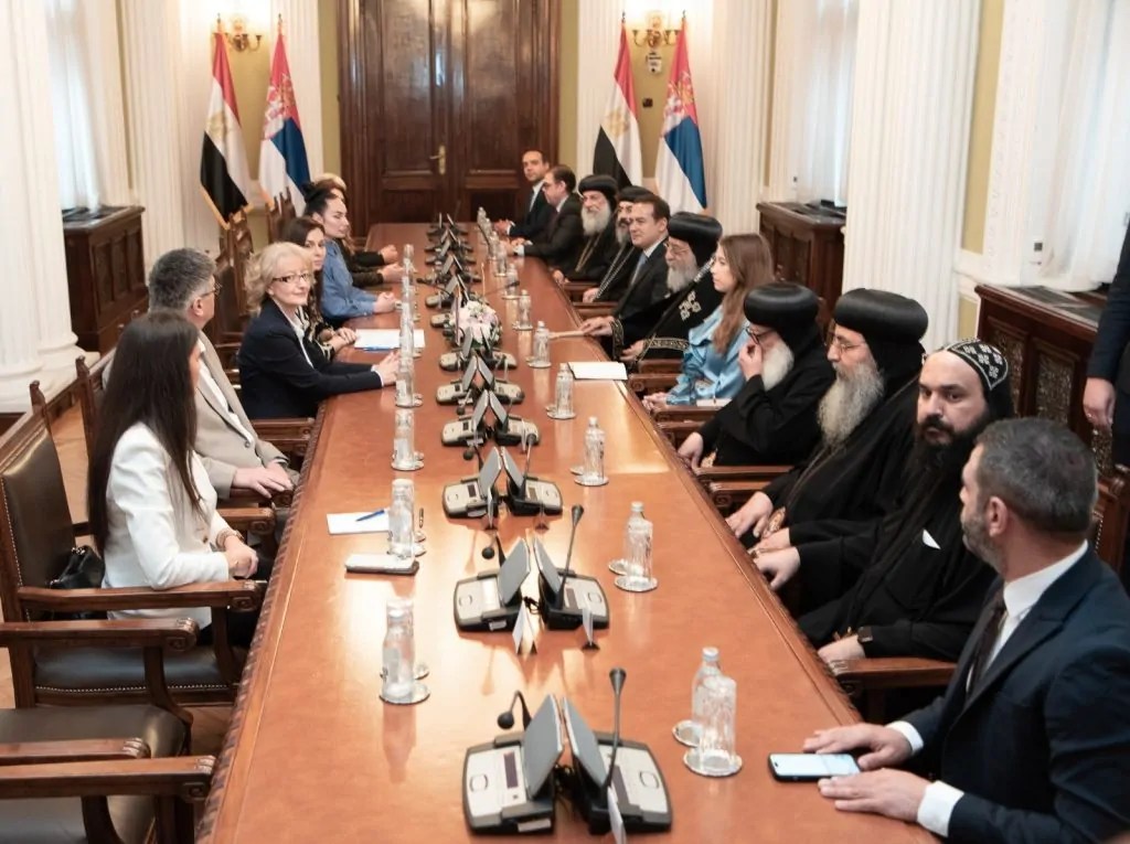 بالصور تفاصيل زيارة البابا تواضروس الثاني للبرلمان الصربي 3 البابا تواضروس الثاني
