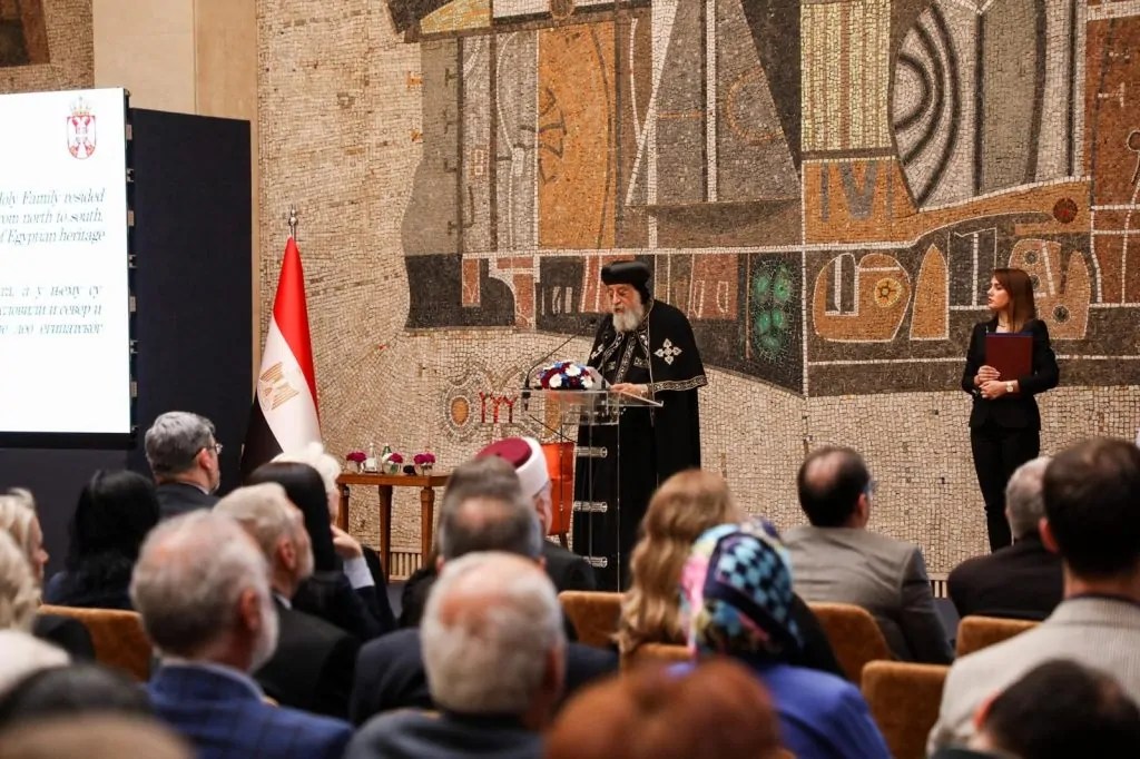 محاضرة البابا تواضروس من القصر الرئاسي بصربيا المحبة تبني زمان أفضل ومكان أفضل وإنسان أفضل 5 محاضرة البابا تواضروس من القصر الرئاسي بصربيا