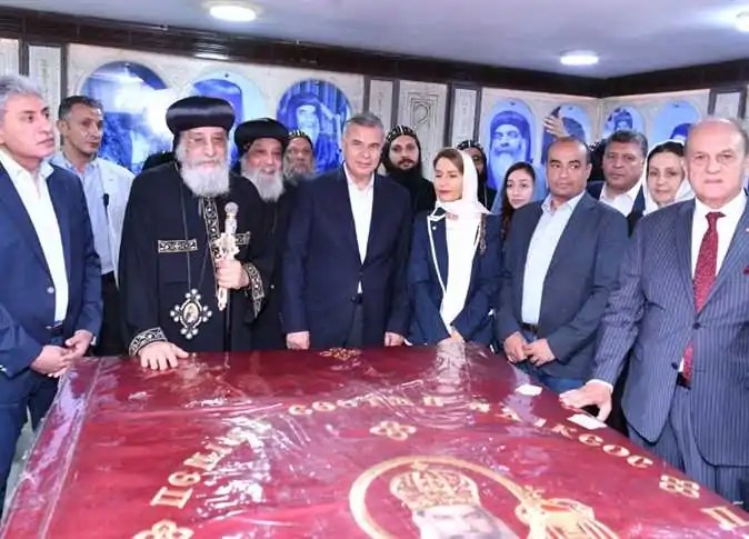 تفاصيل زيارة البابا تواضروس ووزير السياحة لمنطقة أبومينا الأثرية بـ الإسكندرية 4 جولة البابا تواضروس داخل دير مارمينا