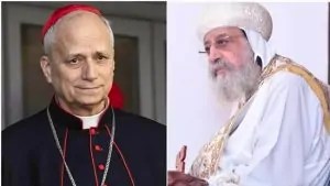 بالصور تفاصيل مشاركة الكنيسة القبطية في تنصيب بابا الفاتيكان الجديد لاون الرابع عشر 2 البابا تواضروس الثاني يهنئ البابا لاون