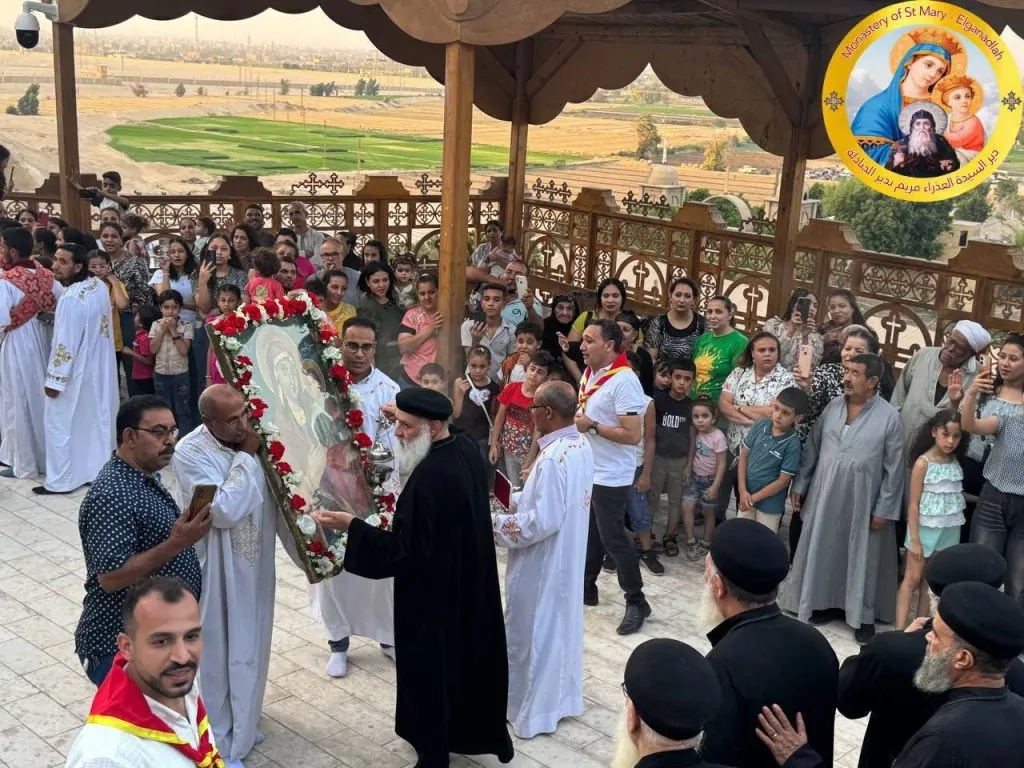 بالصور احتفال دير السيدة العذراء مريم بالجنادلة بأسيوط بعيد العذراء حالة الحديد 3 دير السيدة العذراء مريم بالجنادلة