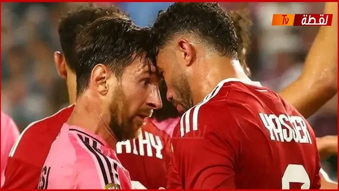 تعليق ياسر إبراهيم على اشتباكه مع ميسي بعد النطحة الشهيرة 4 ياسر ابراهيم وميسي