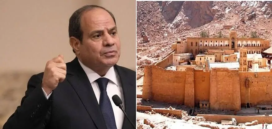 السيسي ودير سانت كاترين