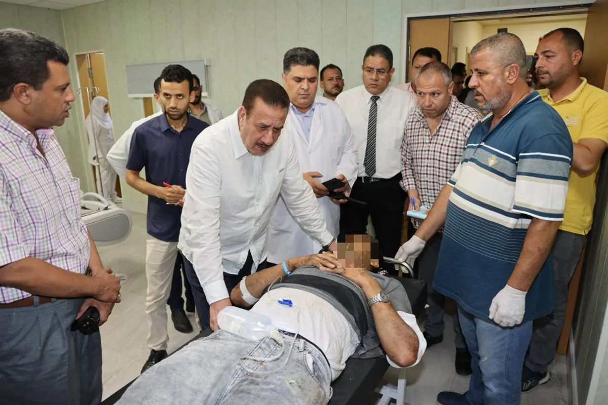 بالصور نكبة جديدة علي الطريق الإقليمي 9 وفيات وإصابة 11 شخص في تصادم ميكروباصين 5 محافظ المنوفية يطمئن على مصابي حادث الطريق الإقليمي