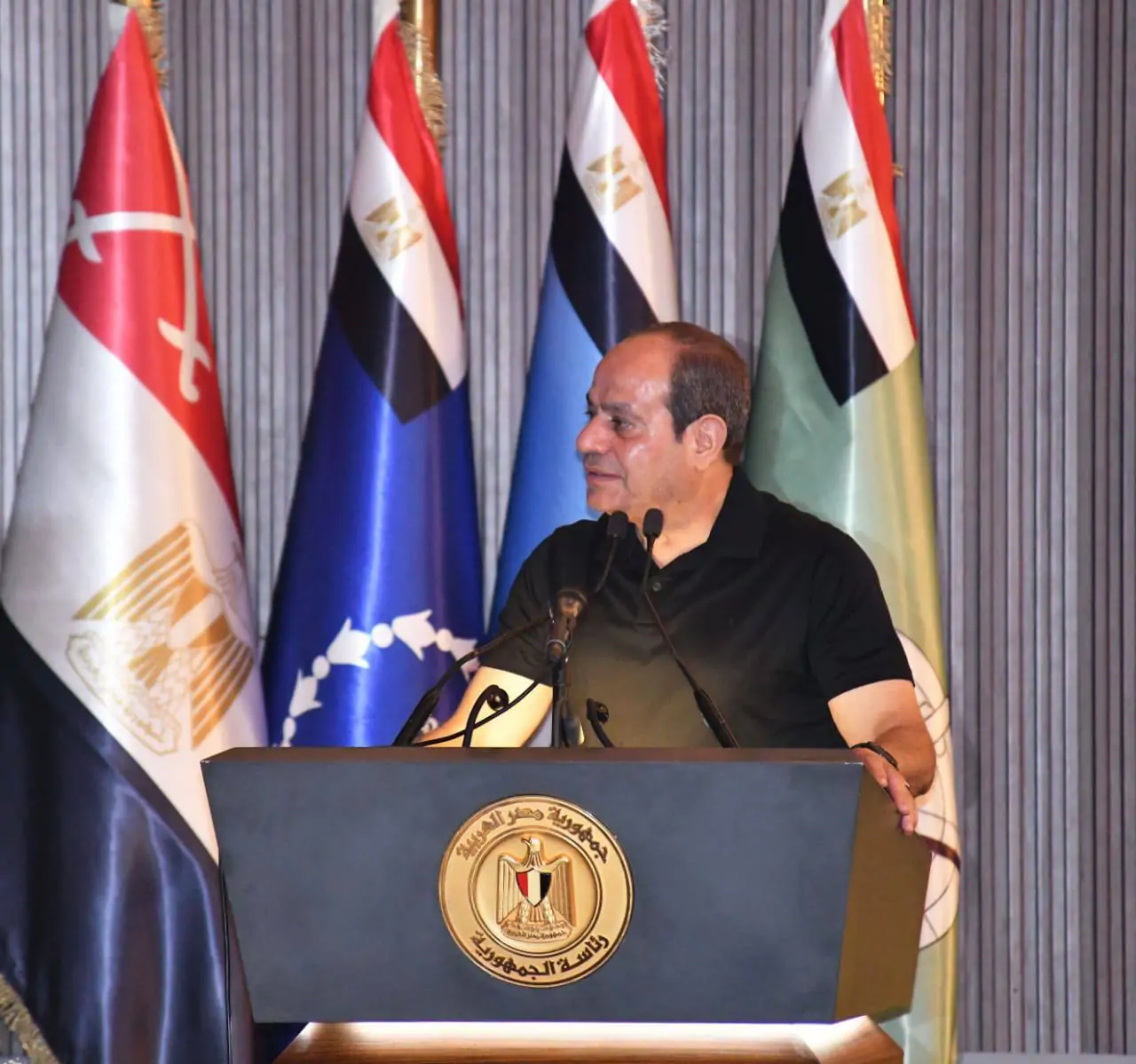 زيارة الرئيس السيسي الأكاديمية العسكرية