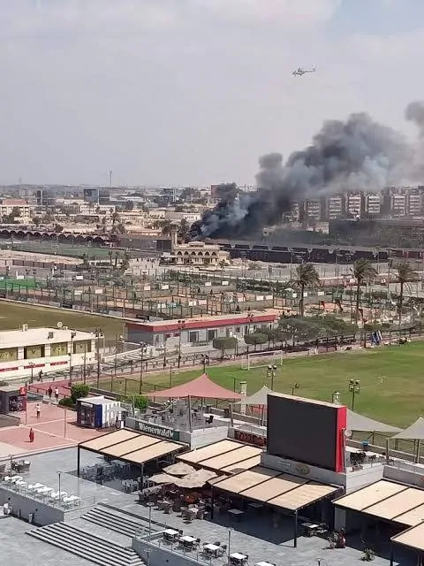 حريق النادي الأهلي