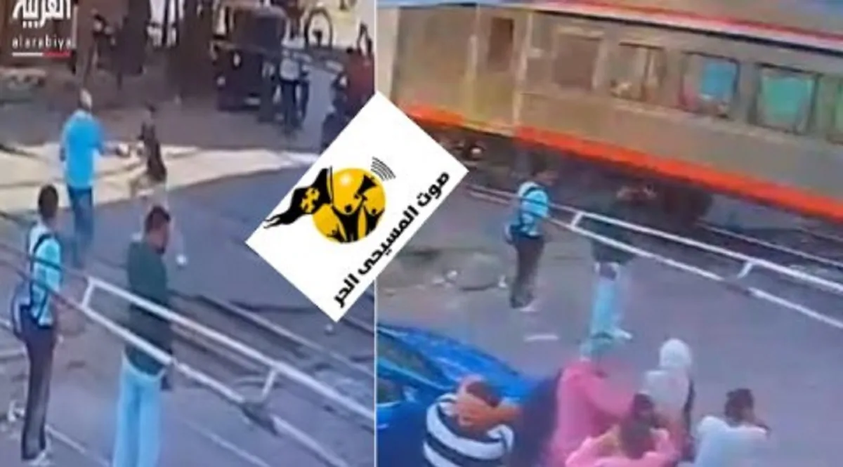 البطولة في لحظة بالفيديو غفير مزلقان ينقذ شاب من الموت تحت عجلات قطار ببني سويف 4 غفير مزلقان ينقذ شاب من الموت