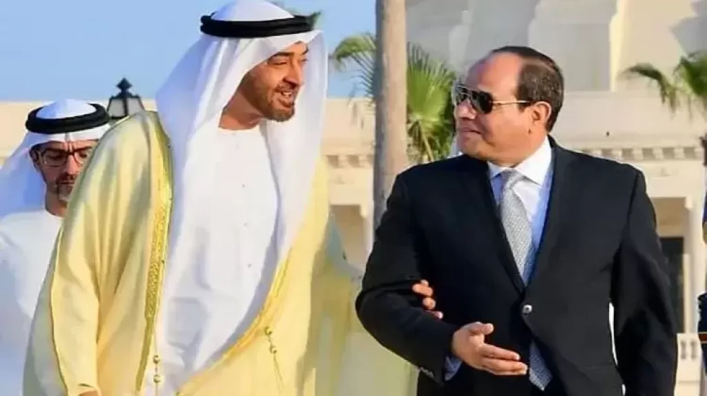 شاهد الرئيس السيسي والشيخ محمد بن زايد على شاطئ البحر في العلمين يتناولان الإفطار 4 الرئيس السيسي والشيخ محمد بن زايد