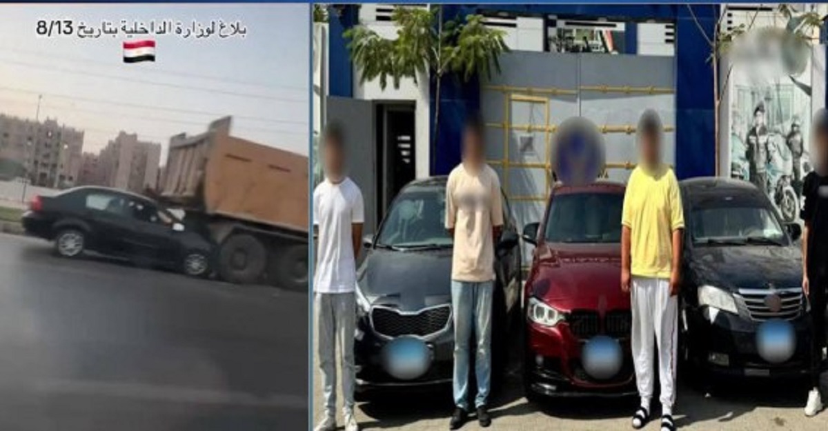 مطاردة 3 فتيات بطريق الواحات
