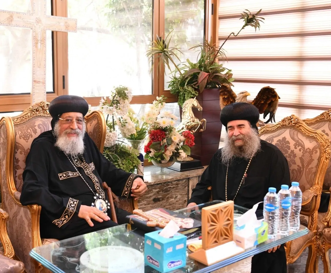 لقاء البابا تواضروس الثاني بالأنبا يوأنس