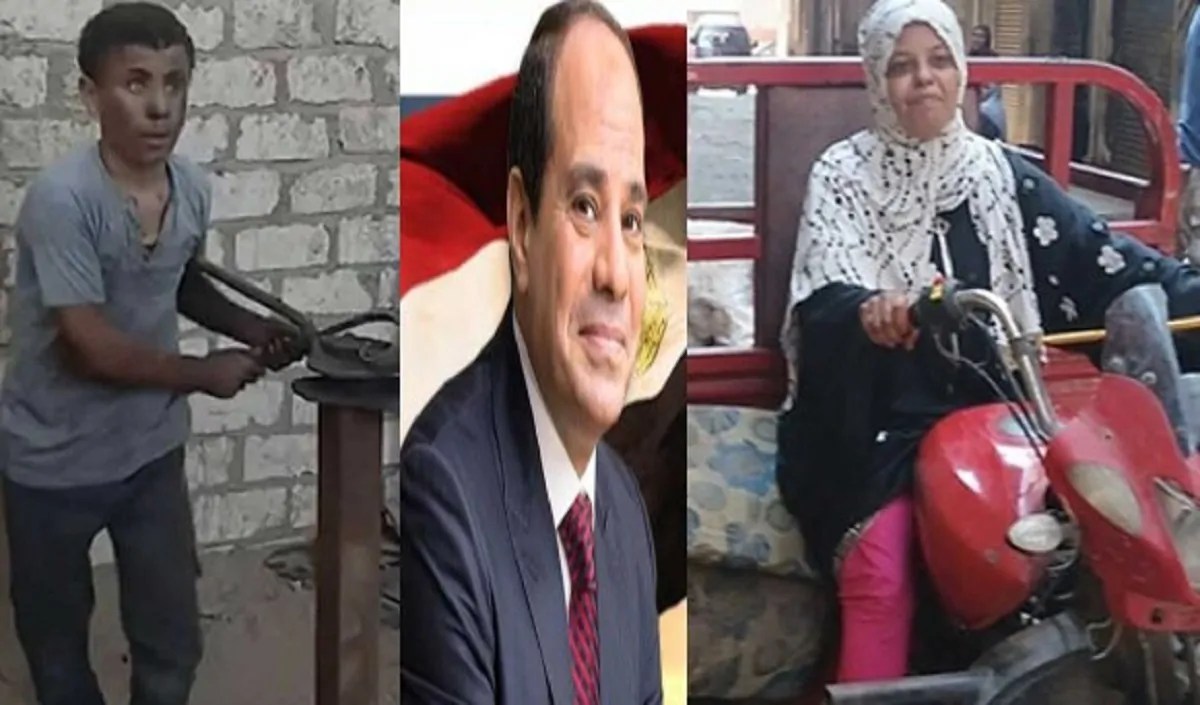 الشاب شنودة مؤمن المكافح الكفيف هل سيكرمه الرئيس السيسى كما كرم فتاة التروسيكل وسيدة العريش