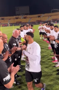 تكريم رمزي بممر شرفي للأسطورة محمد صلاح في معسكر منتخب مصر 3 محمد صلاح