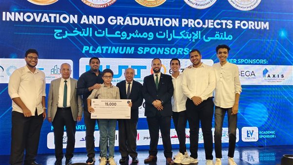 مشروع لطلاب “هندسة المطرية” يحصد المركز الثاني في مسابقة ملتقى الابتكارات