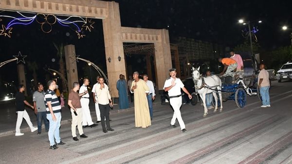 حملة مكبرة لرفع الإشغالات ومواجهة ظاهرة التسول بكورنيش النيل القديم والحدائق العامة بأسوان