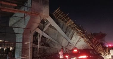 انهيار جسر قيد الإنشاء فى كربلاء بالعراق وأنباء عن سقوط جرحى.. صور