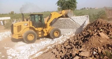 إزالة 400 حالة تعدٍ على الأرض الزراعية وأملاك الدولة بالموجة الـــ27 ببنى سويف