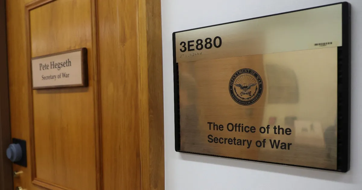 ترمب يغير اسم إدارة الدفاع بالبيت الأبيض للحرب بعد البنتاجون