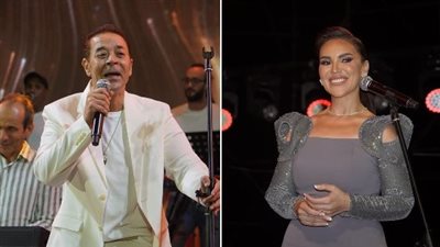 مي فاروق ومدحت صالح يتألقان في حفل غنائي بمهرجان ليالي مراسي