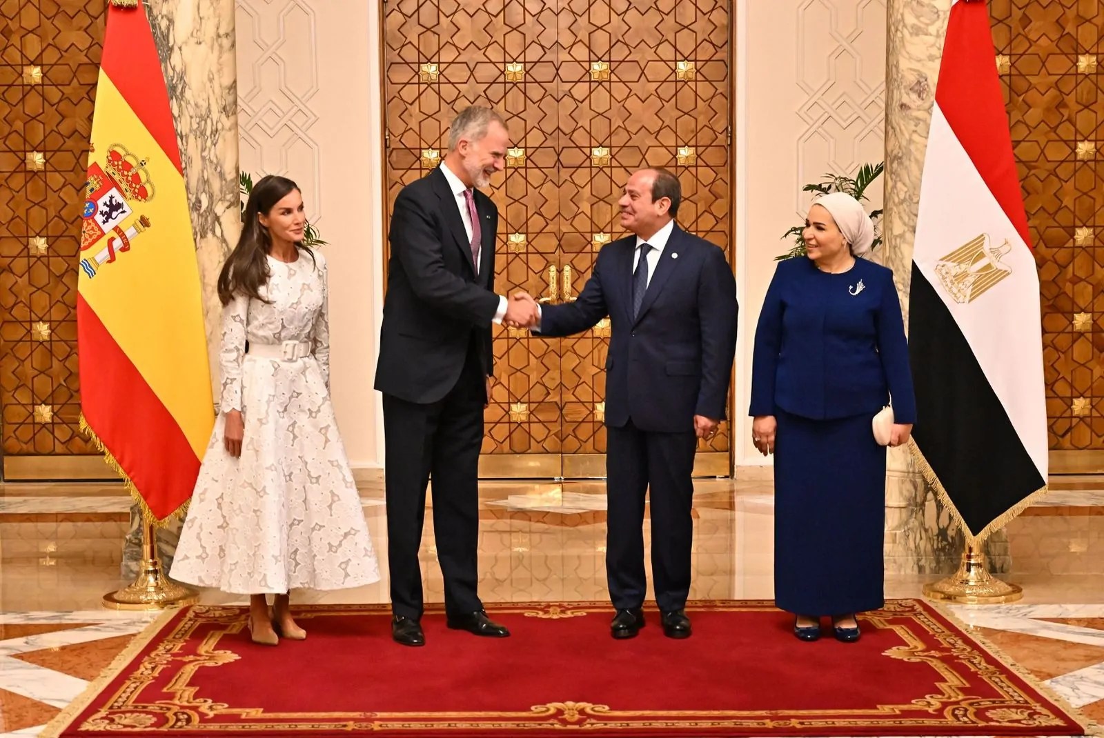 بالصور تفاصيل جولة الرئيس السيسي وقرينته وملك وملكة إسبانيا بمنطقة الأهرامات