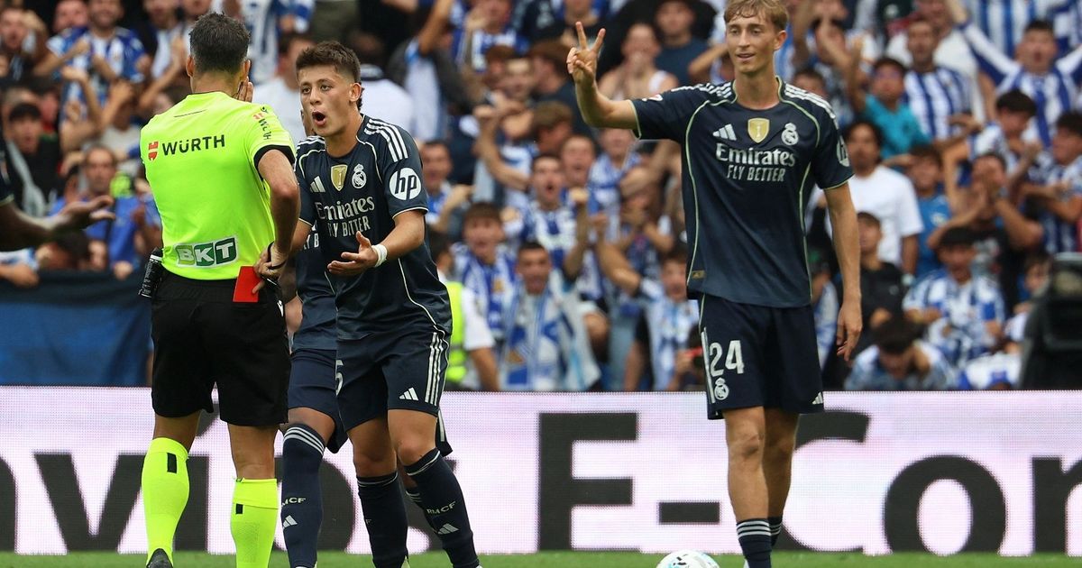 إيقاف هويسن مدافع ريال مدريد مباراة واحدة بعد طرد سوسيداد