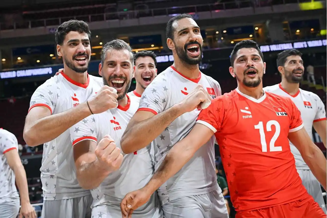 فرحة لاعبي تونس