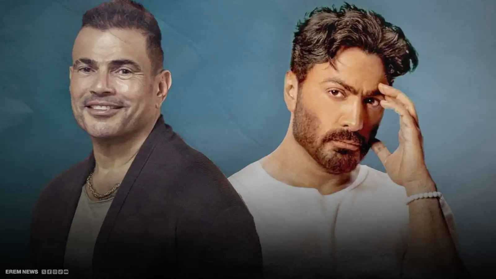 “سبوتيفاي” يجدد جدل الصدارة بين عمرو دياب وتامر حسني