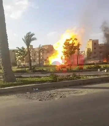 مأساة على صحراوي الإسماعيلية مصرع وإصابة 8 عمال في انفجار خط غاز 2 انفجار خط الغاز في الواحات