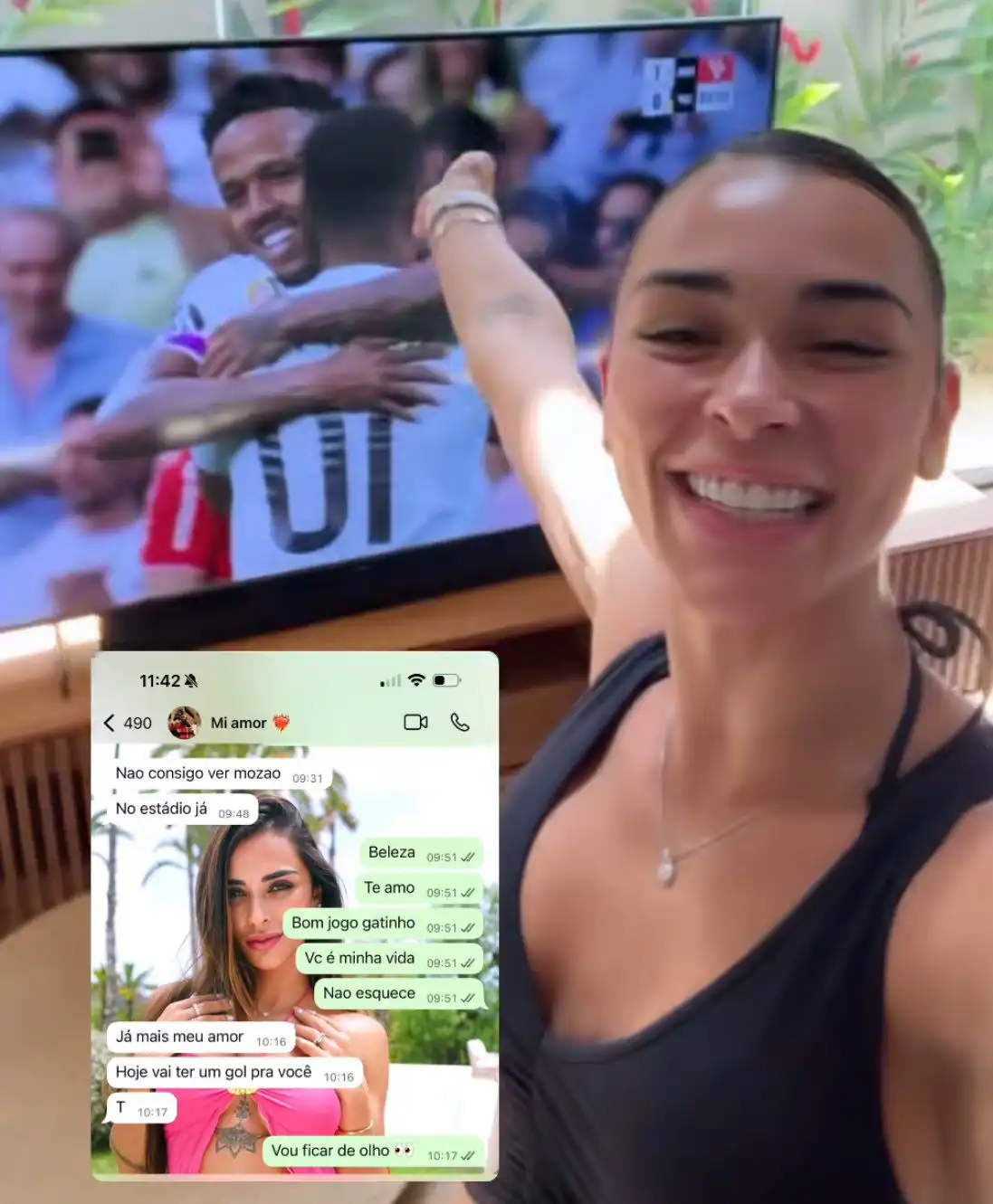 زوجة ميليتاو تنشر محادثة مع لاعب ريال مدريد