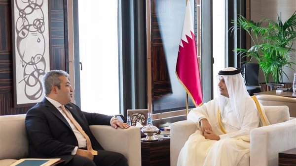 رئيس مجلس الوزراء ووزير الخارجية القطري يستقبل سفير مصر في الدوحة