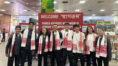 منتخب شباب الريشة الطائرة يصل الهند استعدادًا لبطولة العالم