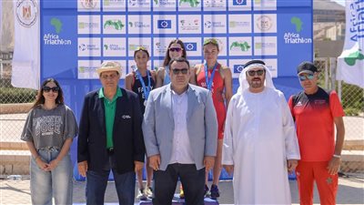 مصر تهيمن على ميداليات البطولة الأفريقية للترايثلون وناصر يكرم رئيس جامعة الجلالة