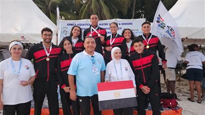 السباحة تواصل التألق ..13 ميدالية و4 كؤوس لمصر ببطولة أفريقيا للمياه المفتوحة