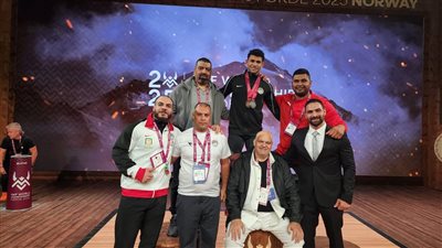 عبد الرحمن يونس يحصد ميداليتين في بطولة العالم لرفع الأثقال بالنرويج