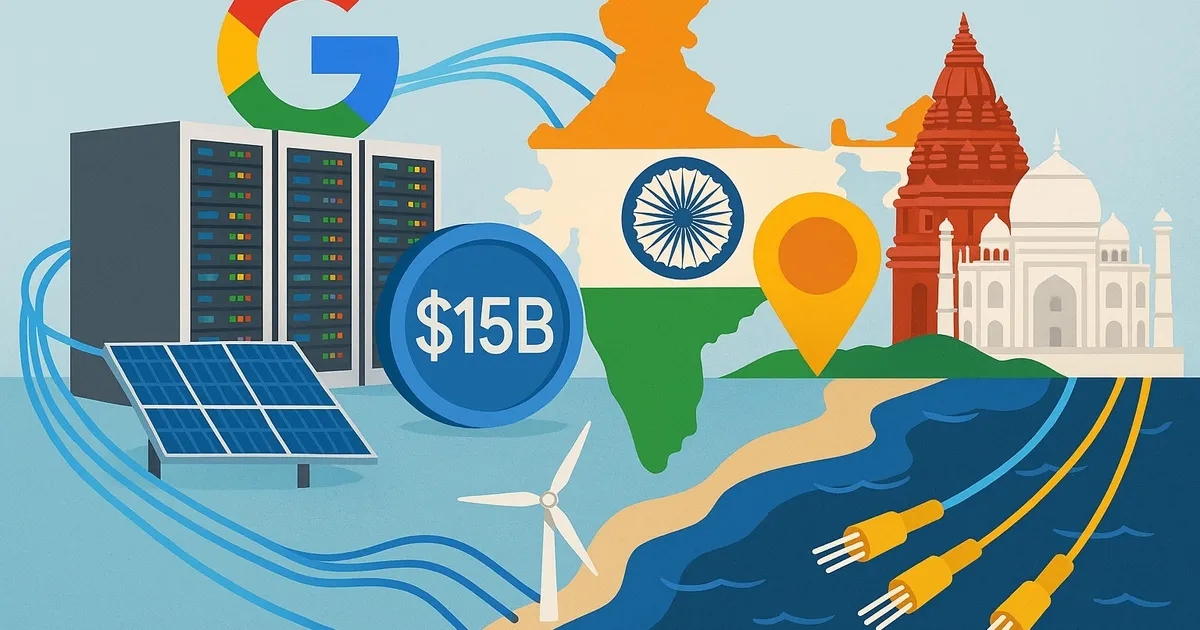 جوجل تضخ 15 مليار دولار لإنشاء مركز بيانات في الهند