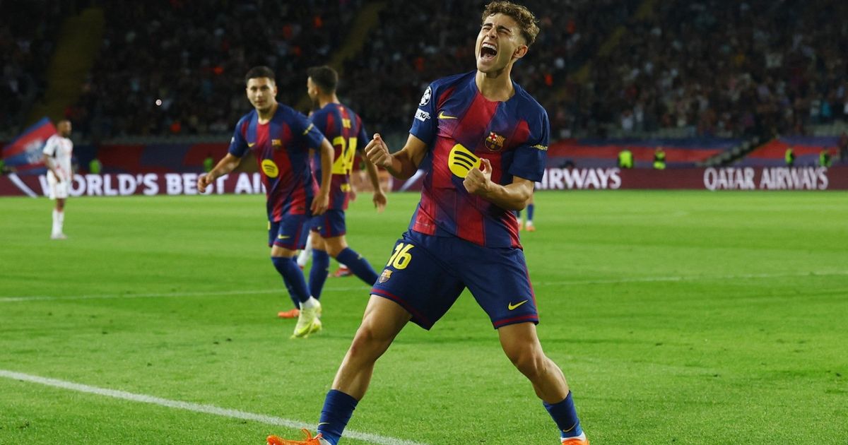 شاهد.. برشلونة يسحق أولمبياكوس وفيرمين لوبيز يسجل “هاتريك”