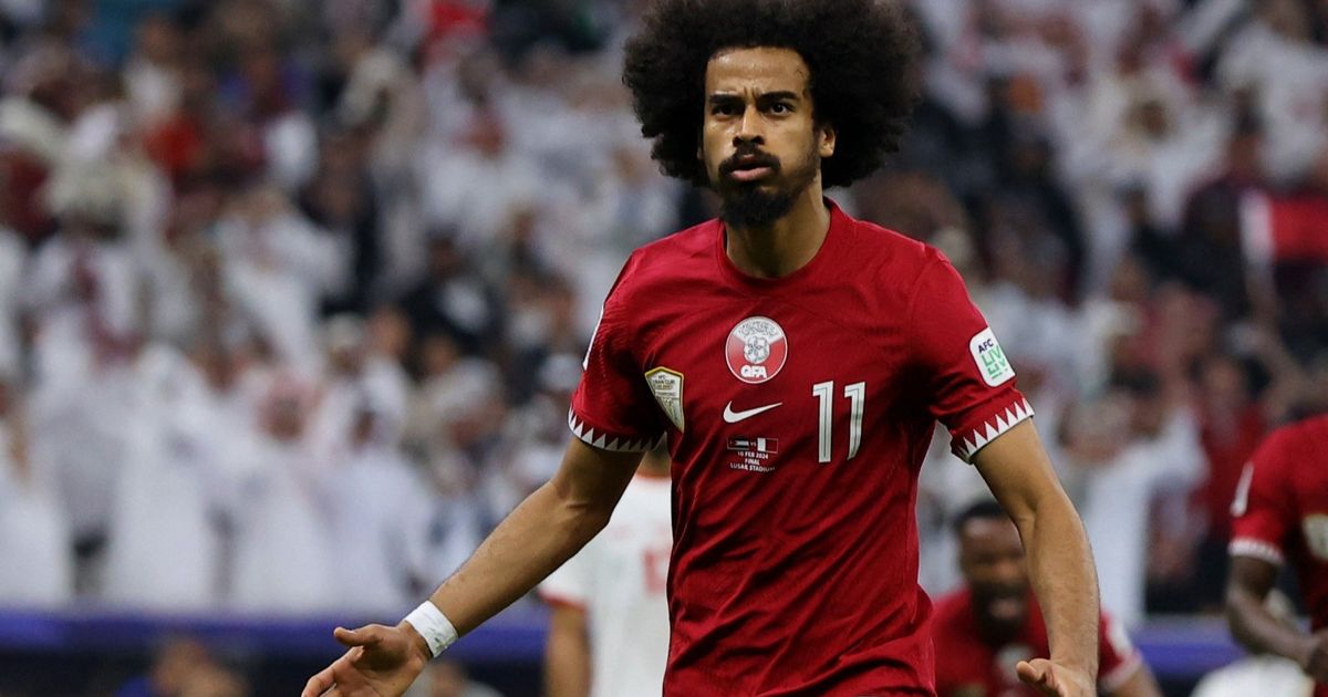 عفيف يقود هجوم قطر أمام عُمان في ملحق تصفيات كأس العالم