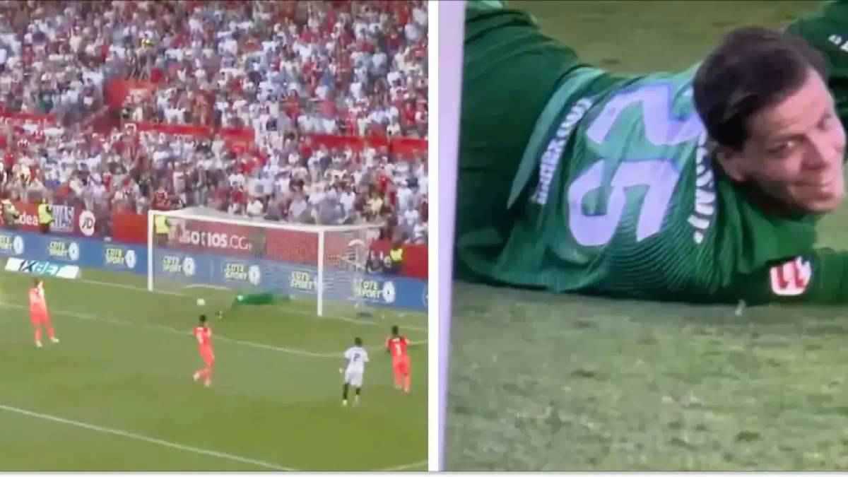 ابتسامة تشيزني أثناء هدف إشبيلية تفجر غضب جمهور برشلونة (فيديو وصور)