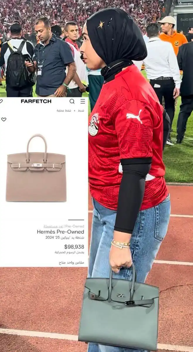 حقيبة زوجة محمد صلاح