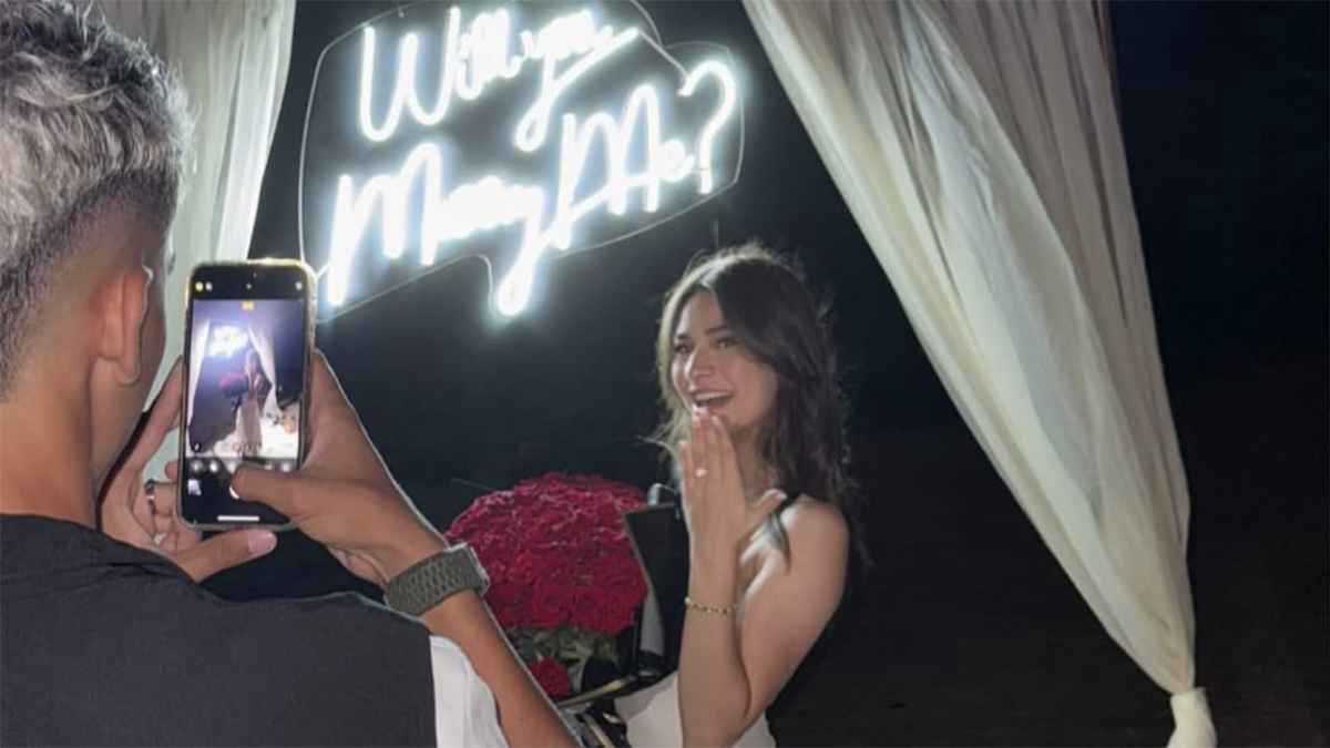 تدعمه مثل جورجينا.. من هي زوجة ياسر الزابيري التي خطفت الأضواء؟ (فيديو)