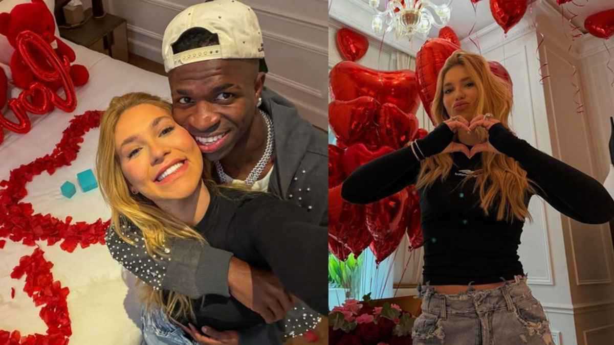 قلوب حمراء في غرفة نوم.. فينيسيوس وفيرجينيا يعلنان حبهما بشكل رسمي (صور)