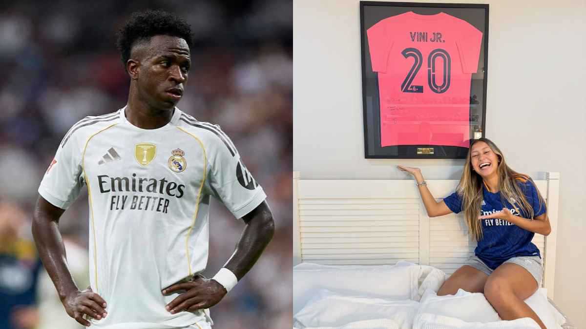 كنت أعرف أنك ستصل إلى العظمة.. حسناء برازيلية تفاجئ فينيسيوس بهدية قديمة (فيديو)