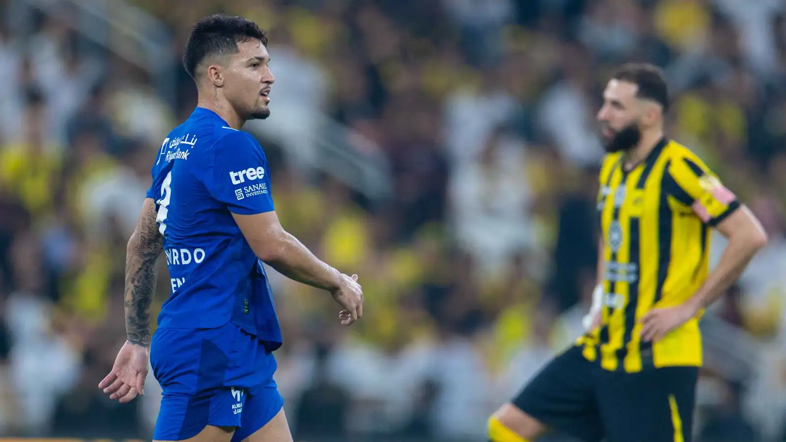 ماركوس ليوناردو في مباراة الهلال والاتحاد