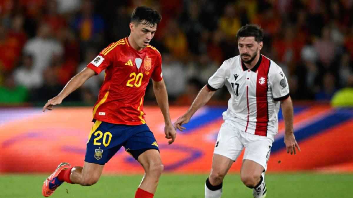 هدف مباراة إسبانيا وجورجيا في تصفيات كأس العالم 2026
