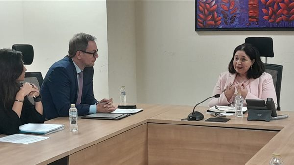 نائبة وزيرة التضامن الاجتماعي تلتقي رئيس التعاون الإنمائي الألماني بسفارة ألمانيا بالقاهرة
