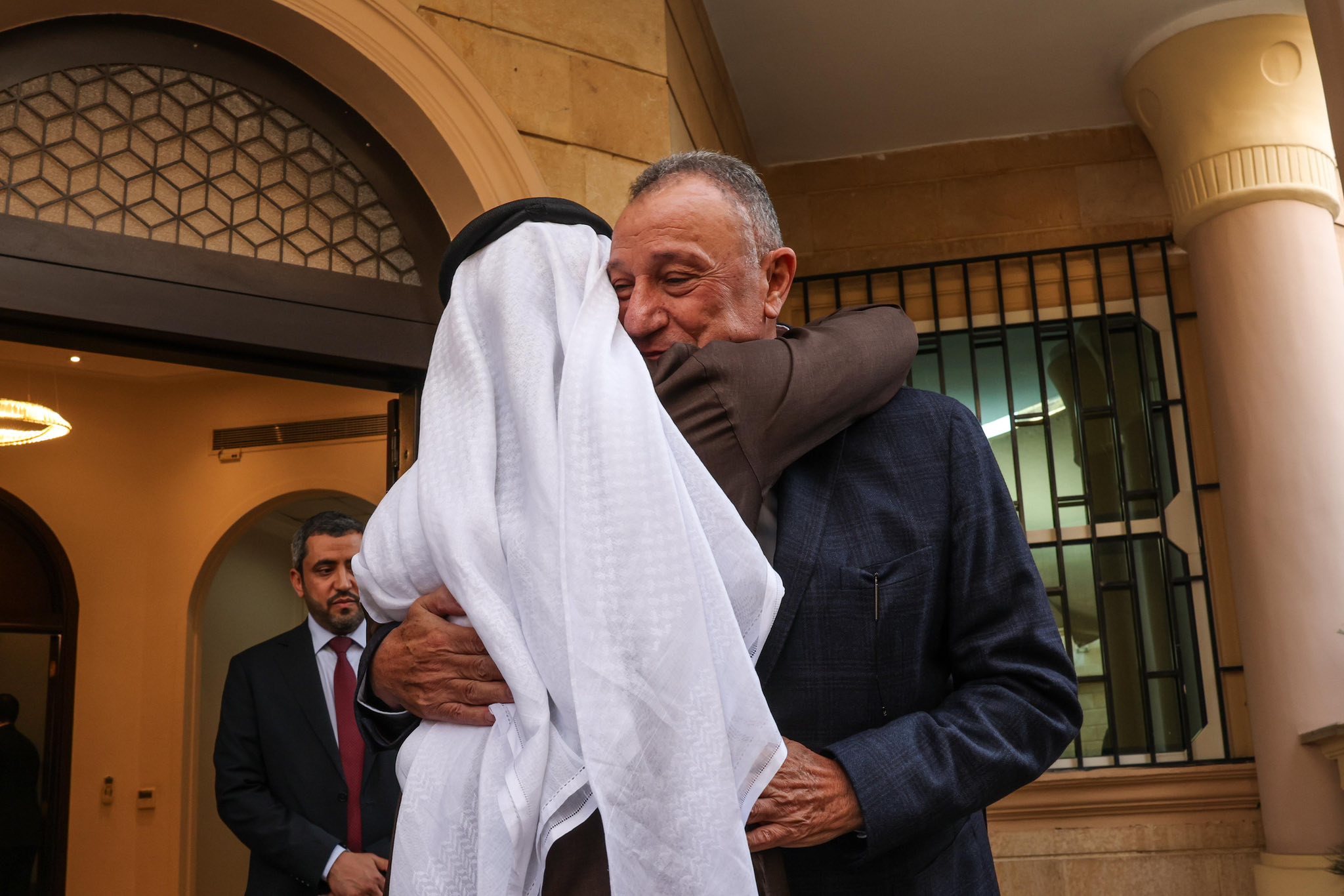 May be an image of one or more people and text